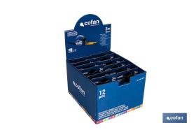 COFAN 04500946 - EXPOSITOR FLEXÓMETRO ESTÁNDAR 19 MM X 5 M 12 UDS.
