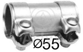 TRICLO AS541004 - TUBO EMPALME ESCAPE 55MM L=100MM