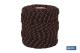 COFAN 08101150 - CORDÓN TRENZADO HIPPIE NEGRO/NARANJA 3 MM X 100 M