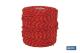 COFAN 08101152 - CORDÓN TRENZADO HIPPIE ROJO/AMARILLO 3MM X 100 M