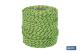 COFAN 08101153 - CORDÓN TRENZADO HIPPIE VERDE/NEGRO 3MM X 100 M