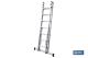 COFAN 09401011 - ESCALERA ALUMINIO DOBLE 9 PELDAÑOS 2,50 + 2,50 M