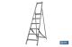 COFAN 09401054 - ESCALERA ALUMINIO SOLDADA 9 PELDAÑOS - REFORZADA