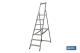 COFAN 09401054 - ESCALERA ALUMINIO SOLDADA 9 PELDAÑOS - REFORZADA