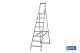 COFAN 09401054 - ESCALERA ALUMINIO SOLDADA 9 PELDAÑOS - REFORZADA