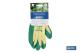 COFAN 110000509 - GUANTE LATEX RUGOSO VERDE TALLA 9