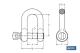 COFAN 18002205 - GRILLETE RECTO M-11 ZINCADO