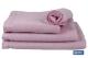 COFAN 41004623 - TOALLA BAÑO ROSA CLARO GR.580/M2 GAMA  FLOR 100X150CM