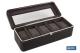 COFAN 80010802 - CAJA GUARDA RELOJES 6 UDS PIEL MARRON