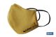 COFAN 11000415AM - MASCARILLA TEXTIL AMARILLA REUTILIZABLE PARA ADULTO