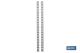 COFAN 21201224 - PACK 2 CREMALLERAS PARED PARA ESTANTERÍAS 2400X30X25 MM