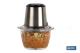COFAN 41005016 - PICADORA ELECTRICA ACERO INOX VASO DE  CRISTAL 1,2 L 400W
