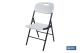 COFAN 43051014U - SILLA PLEGABLE BLANCA 46X53X88 CM 'VENTA UNITARIA'
