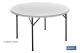 COFAN 43051018 - MESA REDONDA PLEGABLE BLANCA 120X74CM