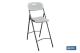 COFAN 43051021 - SILLA ALTA PLEGABLE BLANCA ALTURA ASIENTO 74CM