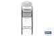 COFAN 43051021 - SILLA ALTA PLEGABLE BLANCA ALTURA ASIENTO 74CM