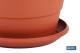 COFAN 90015571U - MACETA MARRON MODELO GARDENIA 25X20.5+ PLATO 21CM 'VENTA UN