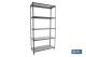 COFAN 09401201 - ESTANTERÍA ANTRACITA 5 BALDAS DE ACERO GALVANIZADO 1800 X 90
