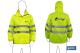 COFAN 11002076XL - CHAQUETA DE LLUVIA DE ALTA VISIBILIDAD MODELO PÓLUX AMARILLA