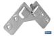 COFAN 18006502U - COLGADOR ESCUADRA DOBLE ZINCADO 59X59 MM VENTA UNITARIA