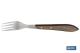 COFAN 41002291 - PACK 3 TENEDORES CHULETEROS MODELO GULASH COLOR NOGAL