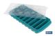 COFAN 41601184 - CUBITERA HIELO CON TAPA COLOR TURQUESA 12.5X26X4 CM