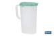COFAN 41601190 - JARRA DE AGUA 2L NARANJA  MODELO MANANTIAL 25X19X9.5CM