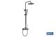 COFAN 42001155 - COLUMNA DUCHA NEGRA CON GRIFO MONOMANDO  80-140