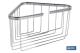 COFAN 43001025 - CESTA BAÑO RINCONERA ACERO INOXIDABLE 304