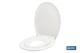 COFAN 43001050 - TAPA WC  FORMA OVAL CON ASIENTO PARA NIÑOS  44.7 X 37.1 CM