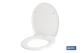 COFAN 43001051 - TAPA WC  FORMA OVAL LIBERACIÓN RAPIDA 44.9 X 37.5 CM