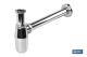 COFAN 65002012 - SIFÓN BOTELLA CROMADO SALIDA Ø32-40 330 MM Y RACOR 1' 1/4