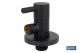 COFAN 65007017N - VÁLVULA DE ESCUADRA 1/2' X 1/2' MODELO LUX NEGRA
