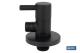 COFAN 65007017N - VÁLVULA DE ESCUADRA 1/2' X 1/2' MODELO LUX NEGRA