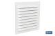 COFAN 65007515 - REJILLA DE VENTILACIÓN ALUMINIO BLANCO CON MOSQUITERA 25 X 2