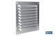 COFAN 65007536 - REJILLA DE VENTILACIÓN ALUMINIO CON MOSQUITERA 30 X 30 CM