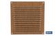 COFAN 65007543 - REJILLA DE VENTILACIÓN ALUMINIO MADERA CON MOSQUITERA 15 X 1