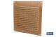 COFAN 65007543U - REJILLA DE VENTILACIÓN ALUMINIO MADERA CON MOSQUITERA 15 X 1