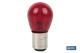 COFAN 03501212U - LÁMPARA COFAN 2 POLOS ROJA CENTRADA P21/5W (BAY15D) 12V 'VE