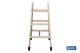 COFAN 09401081 - ESCALERA MADERA DOBLE 3 PELDAÑOS 0,75 M