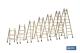 COFAN 09401083 - ESCALERA MADERA DOBLE 5 PELDAÑOS 1,25 M
