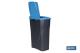 COFAN 41003407 - CUBO DE BASURA PARA RECICLAR 25 LITROS  COLOR AZUL 21.5 X 36