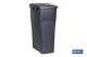 COFAN 41003414 - CUBO DE BASURA PARA RECICLAR 45 LITROS  COLOR GRIS 36.5 X 36