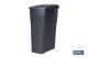 COFAN 41003414 - CUBO DE BASURA PARA RECICLAR 45 LITROS  COLOR GRIS 36.5 X 36
