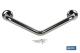 COFAN 43001062 - BARRA DE APOYO CON ANGULO DE 135º DE ACERO INOXIDABLE 304 (5