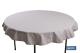 COFAN 41004550 - MANTEL REDONDO TOPOS BLANCOS  ANTIMANCHAS RESINADO CONFECCIO