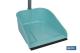 COFAN 44003153 - RECOGEDOR FIJO CON GOMA Y  MANGO METÁLICO VERDE AGUA 25 X 23