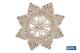 COFAN 46004006 - BAJOPLATO EN FORMA ESTRELLA  FIBRA NATURAL MEDIDA 30 CM